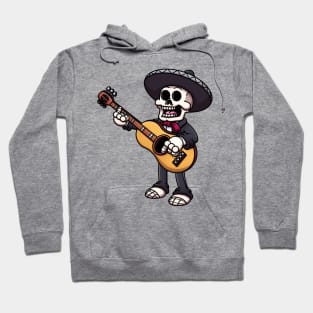 Mariachi Skeleton Playing The Guitar Hoodie